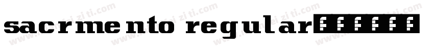 sacrmento regular字体转换